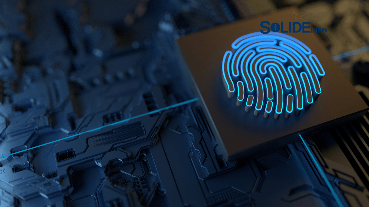 A magnifying glass over a glowing circuit board, symbolizing the detailed investigation involved in digital forensics and network forensics.