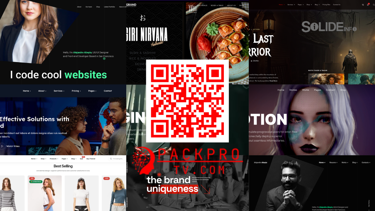packprotv premium themes and templates for free
